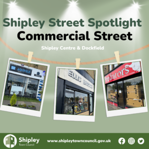 Images of shops on Commercial Street, Shipley